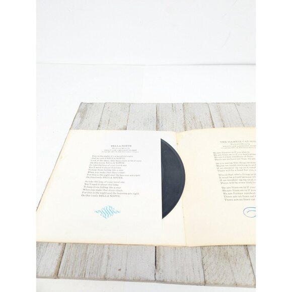 WALT DISNEY See Hear Read 33 1/3 rpm Lady And Tramp LLP-307 Book & Record 1965 - Picture 10 of 16